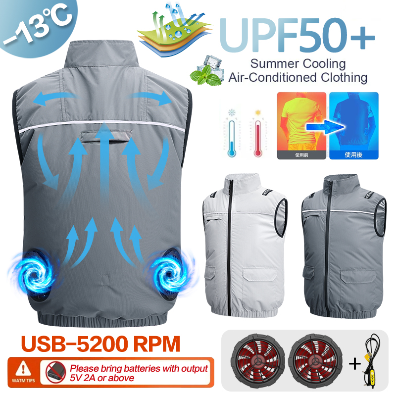 Fishing Jacket Waterproof - Vêtements climatisants d'été pour hommes avec