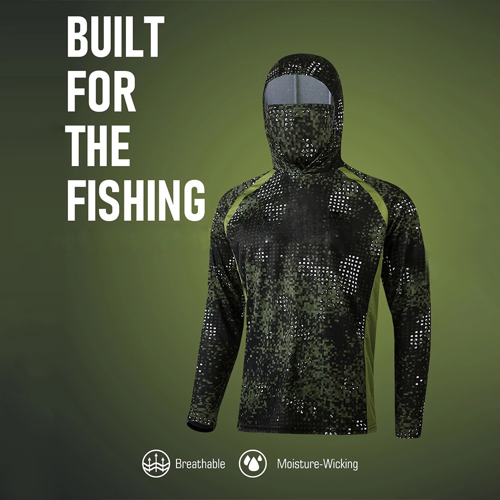 Fishing Shirt Uv Protection - Vêtements de pêche MALFC pour hommes,
