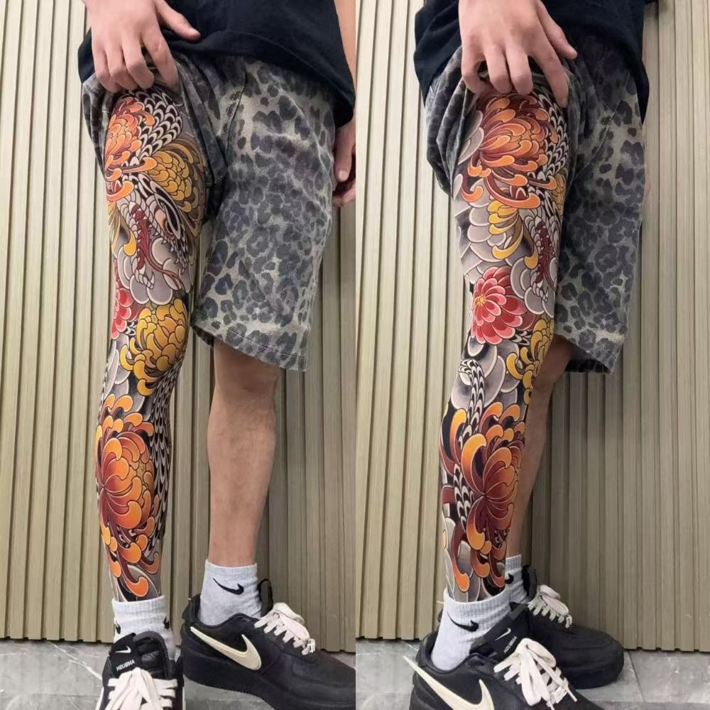 Chaussettes de faux tatouage à - Fishing Socks avis et prix